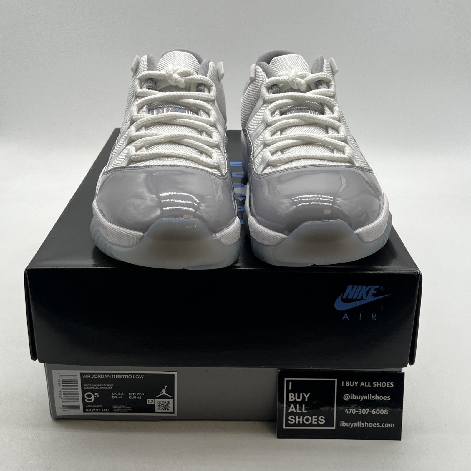 Size 9.5 - Air Jordan 11 Retro Low Cement Grey (AV2187-140)
