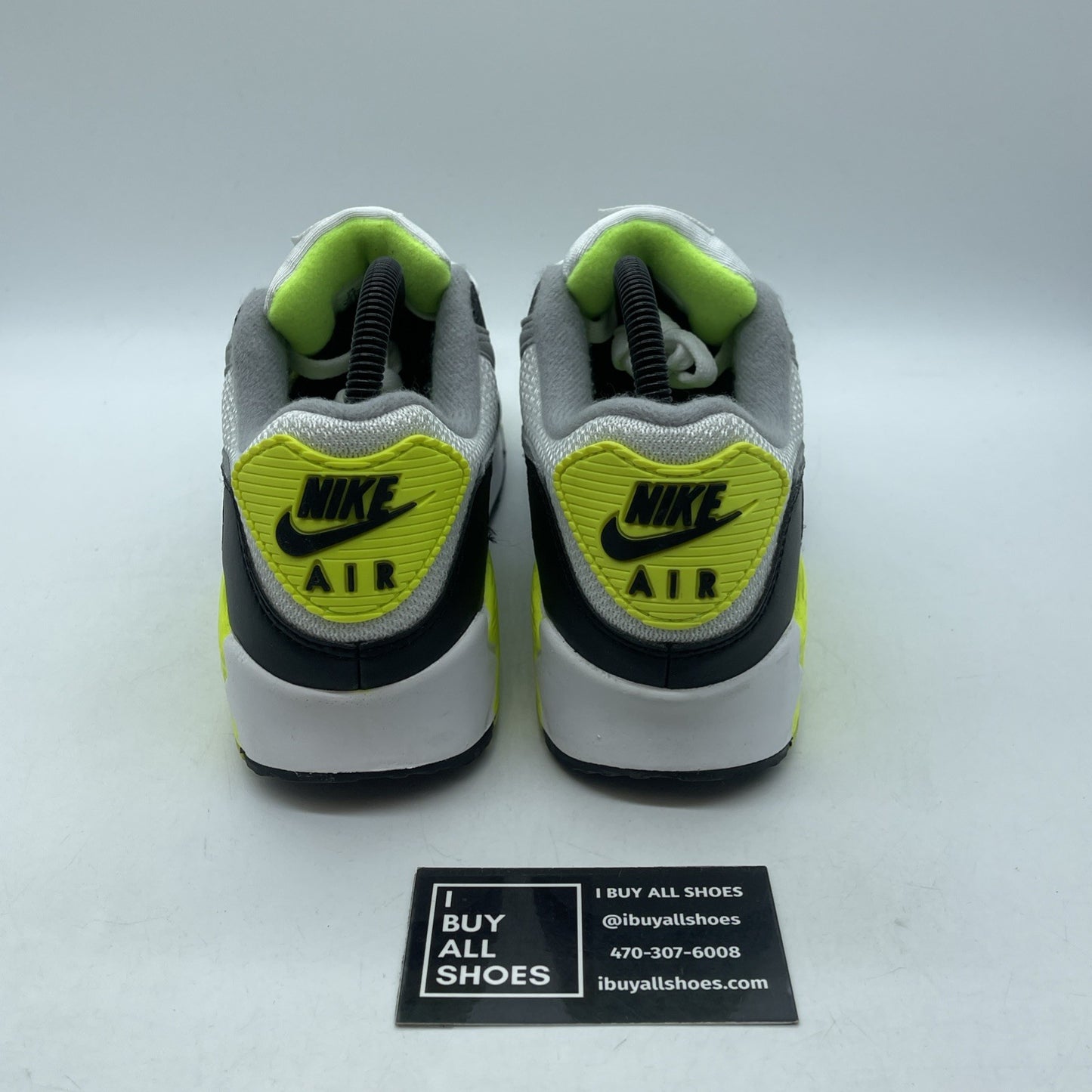 Size 7.5 - Nike Air Max 90 2020 Volt Gray Black Suede Leather (CD0881-103)