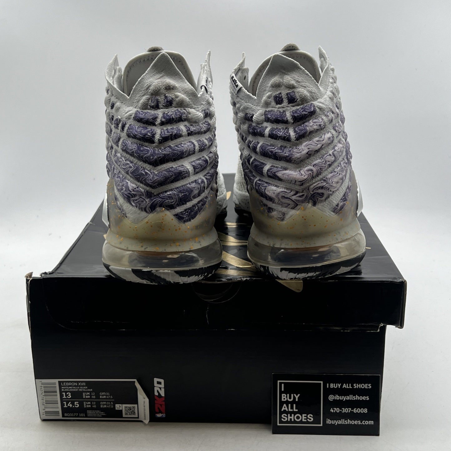 Size 13 -Nike NBA 2K20 x LeBron 17 Gamer Exclusive Bron 2K Playoffs (BQ3177-101)
