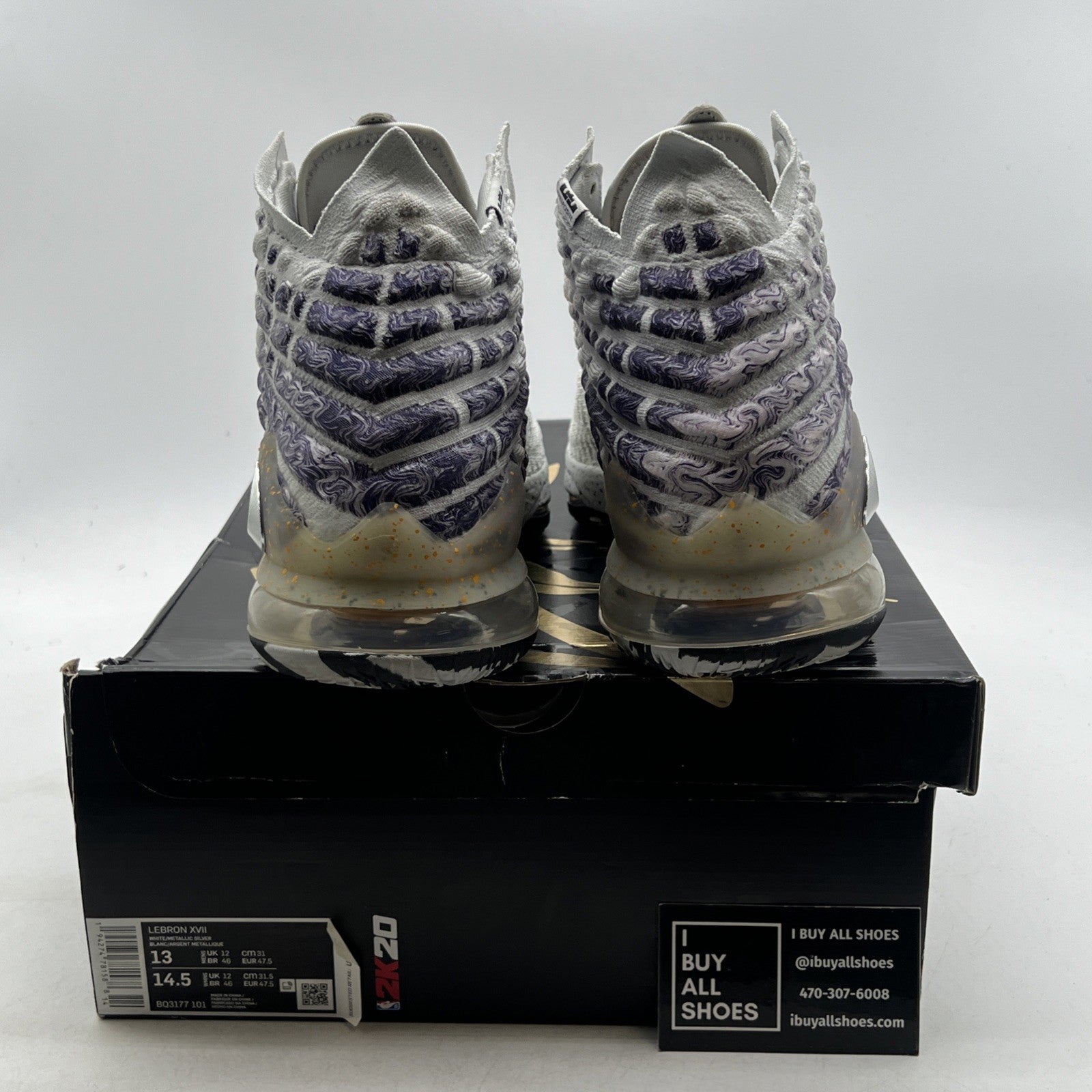 Size 13 -Nike NBA 2K20 x LeBron 17 Gamer Exclusive Bron 2K Playoffs (BQ3177-101)
