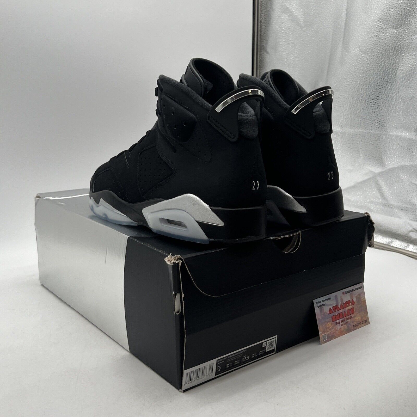 Size 12 - Jordan 6 Retro Mid Chrome Suede Silver (DX2836-001)