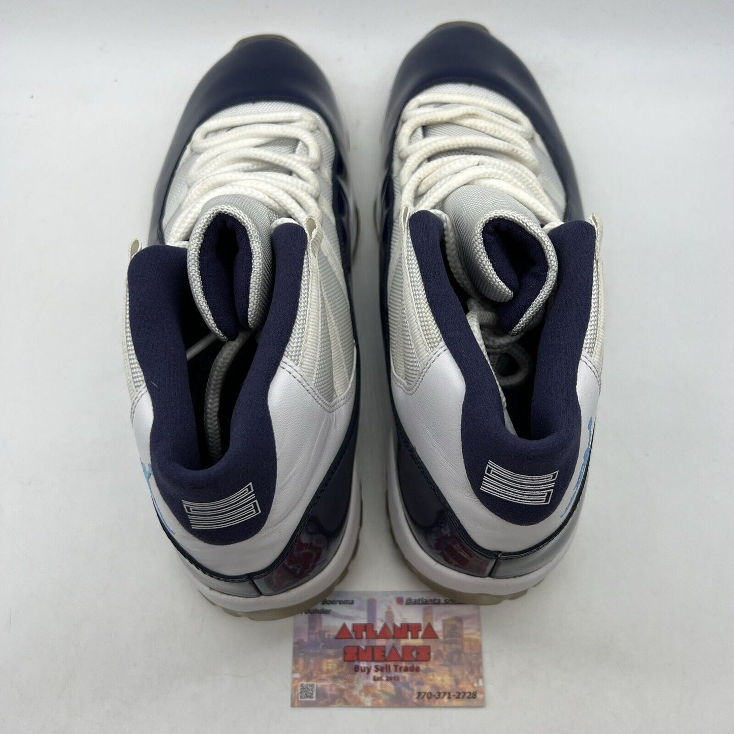 Size 13 - Jordan 11 Retro High Win Like '82 White Navy Leather (378037-123)