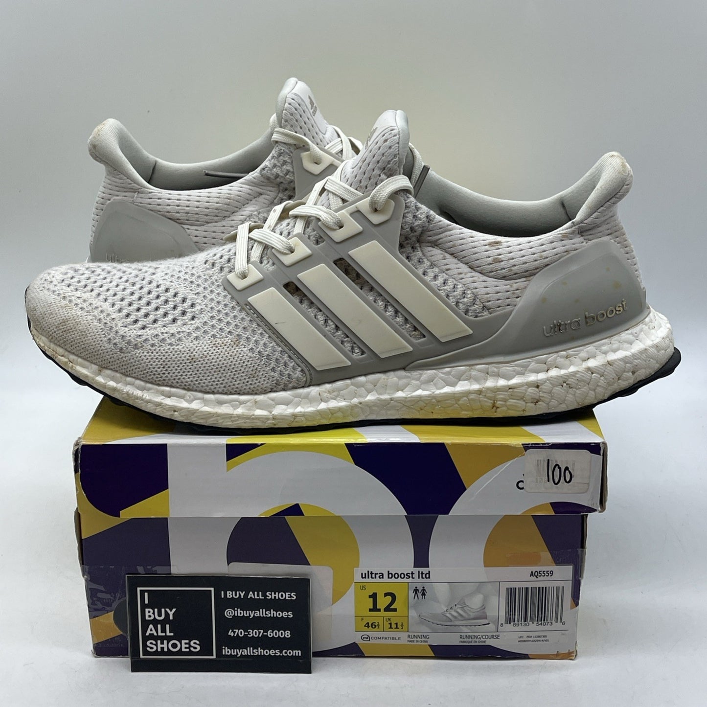 Size 12 - Adidas UltraBoost 1.0 Limited Cream (AQ5559)