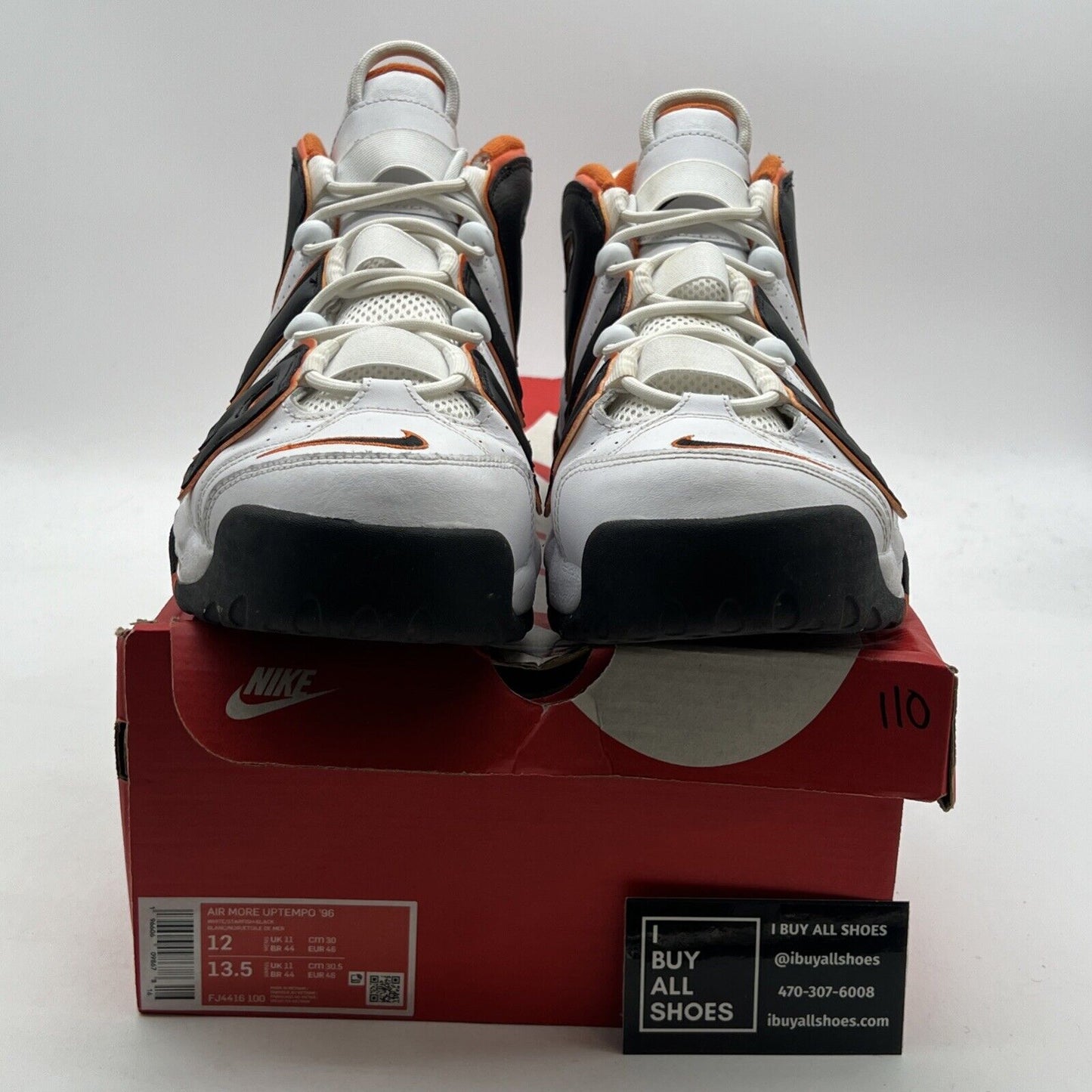 Size 12 - Nike Air More Uptempo Mid Mens Basketball Shoes White (FJ4416-100)