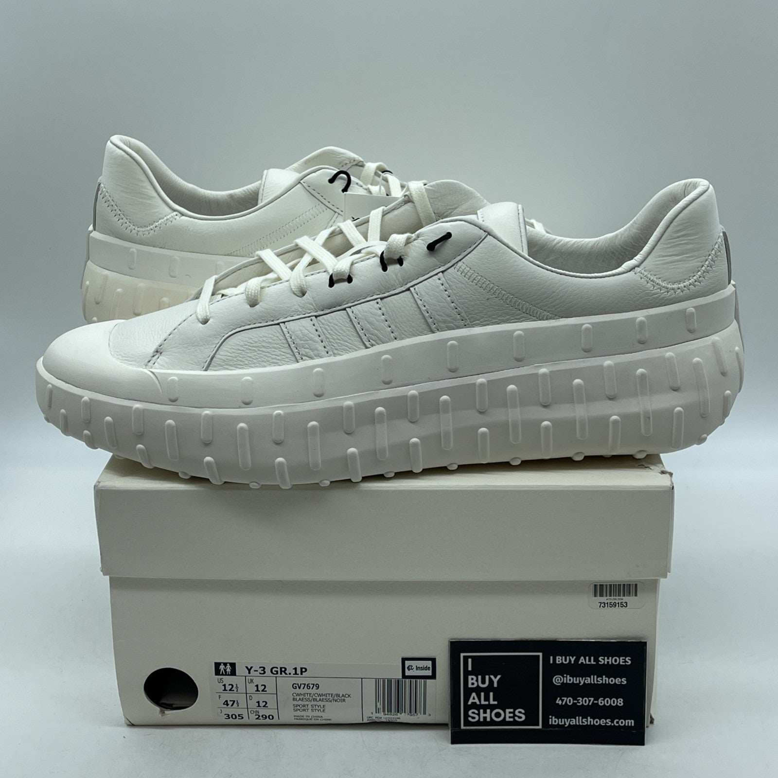 Size 12.5 - Adidas Y-3 GR.1P Core White (GV7679)