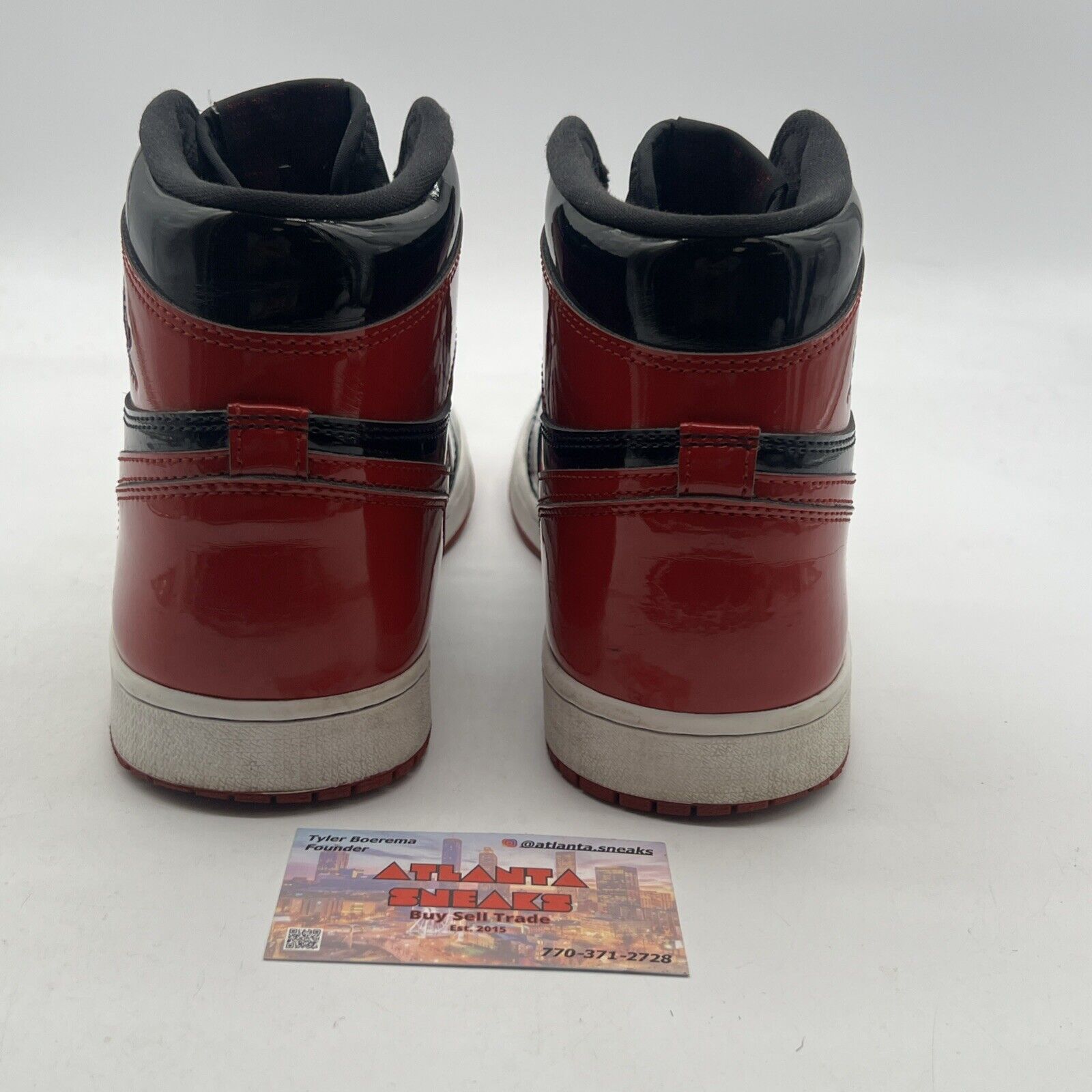 Size 11 - Air Jordan 1 Retro OG High Patent Bred (555088-063)