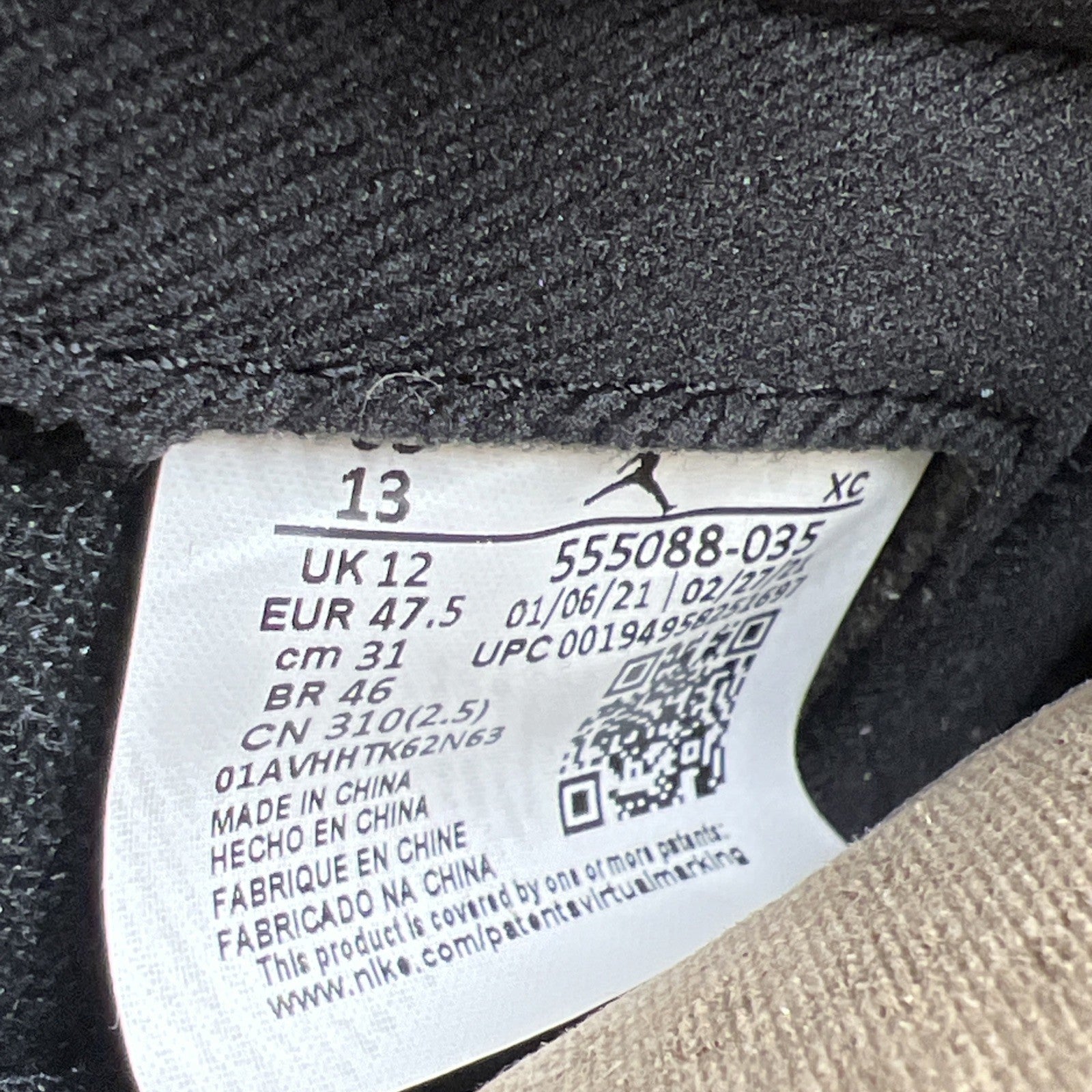Size 13 - Air Jordan 1 Retro OG High Shadow 2.0 (555088-035)