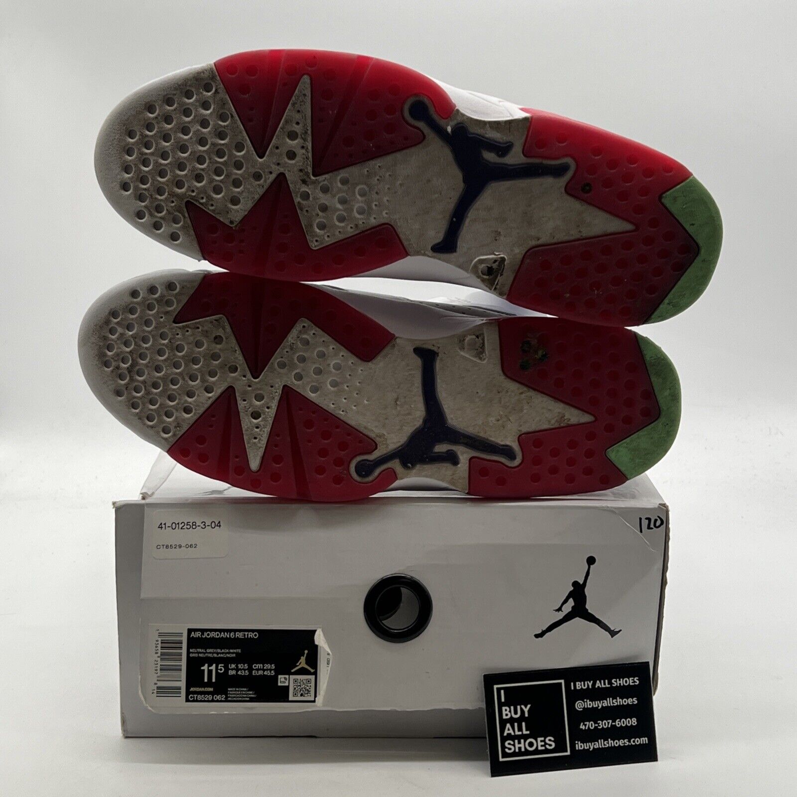 Size 11.5 - Air Jordan 6 Retro Hare (CT8529-062)