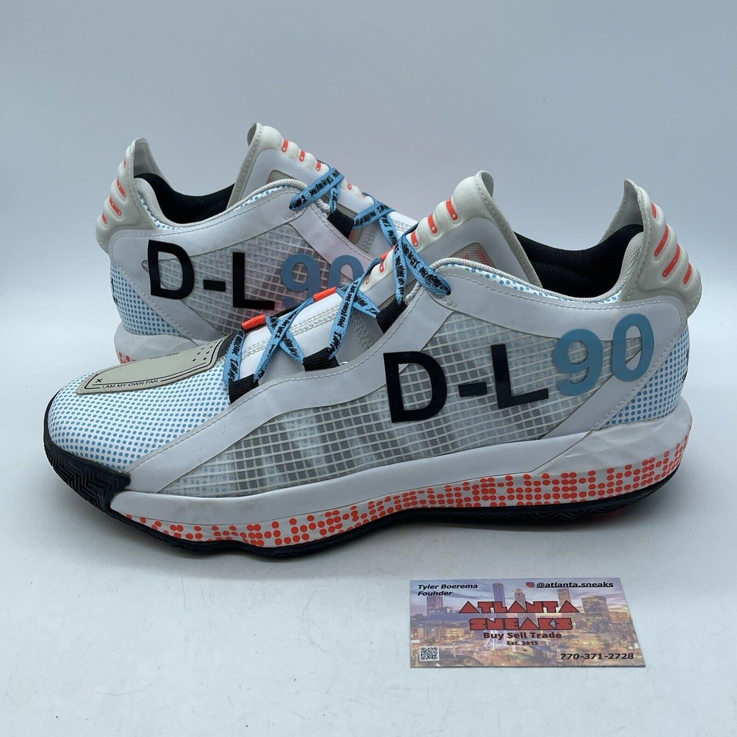Size 10.5 - adidas Dame 6 x Pusha T I Am My Own Fan 2020 Black Blue (FW5749)