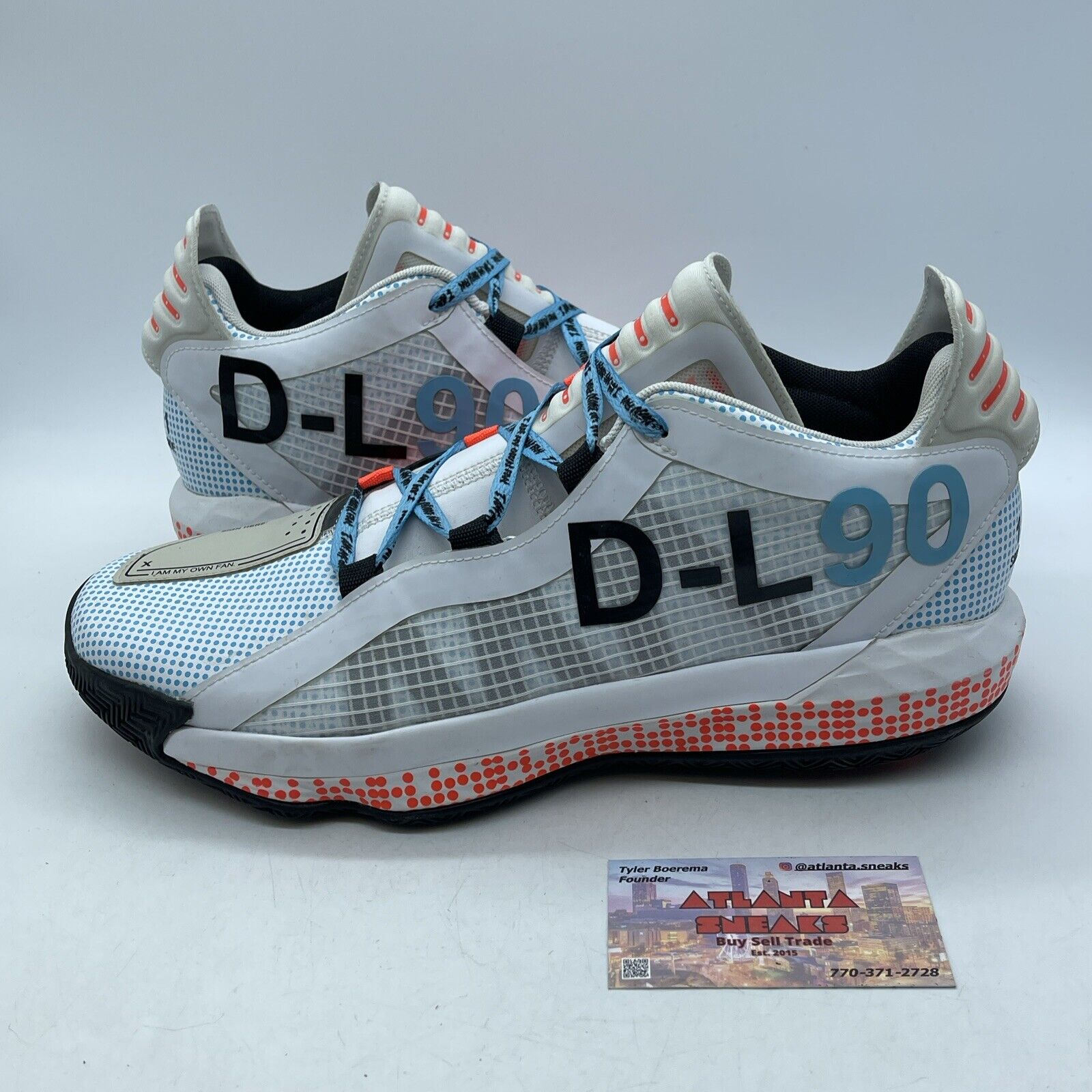 Size 10.5 - adidas Dame 6 x Pusha T I Am My Own Fan 2020 Black Blue (FW5749)