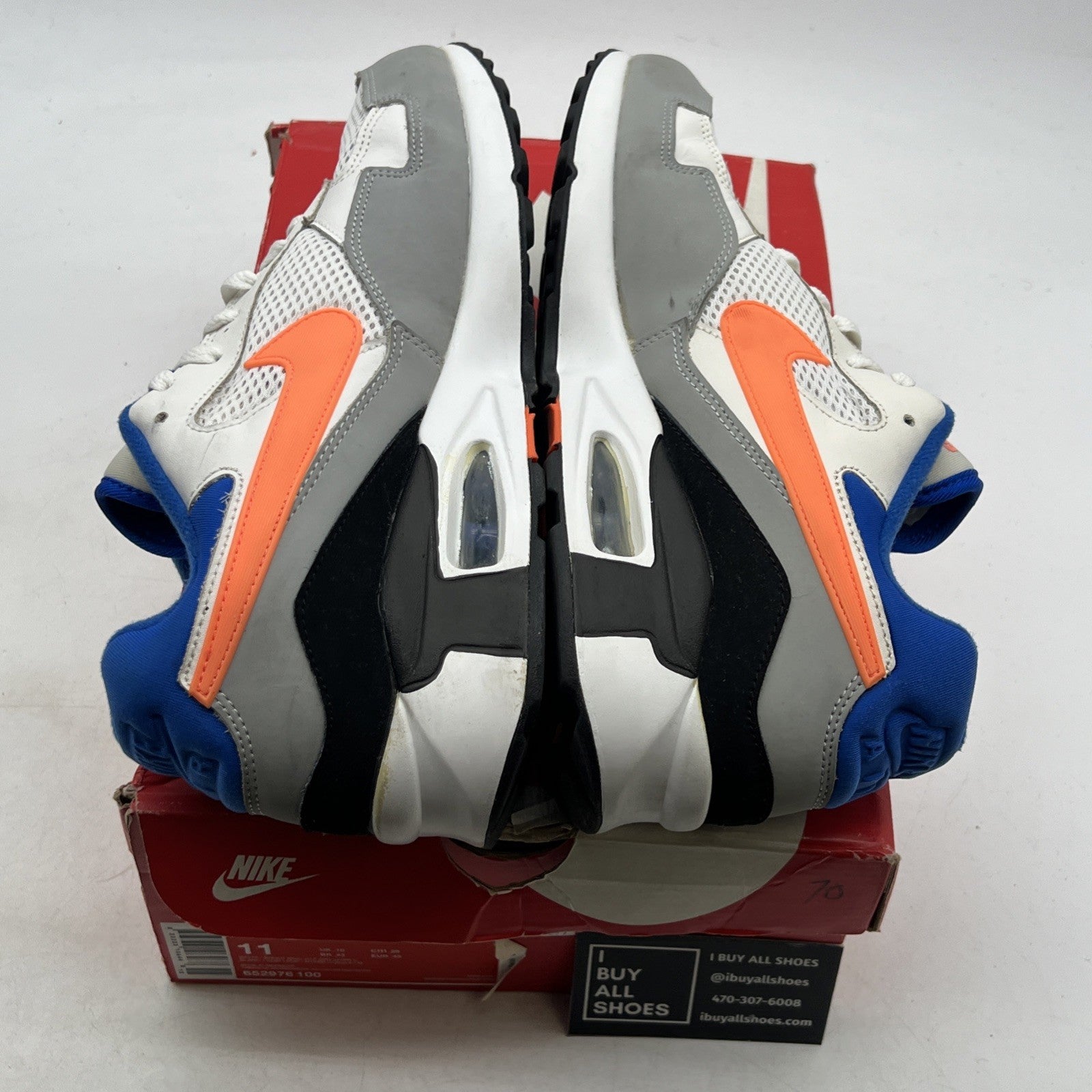 Size 11 - Nike Air Max ST White Grey Mango (652976-100)