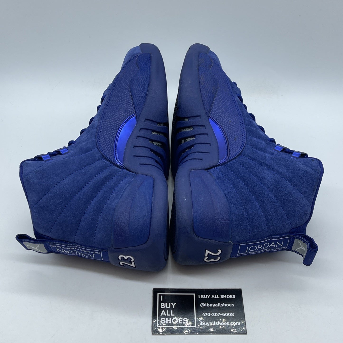 Size 9 - Air Jordan 12 Retro Deep Royal Suede Leather (130690-400)