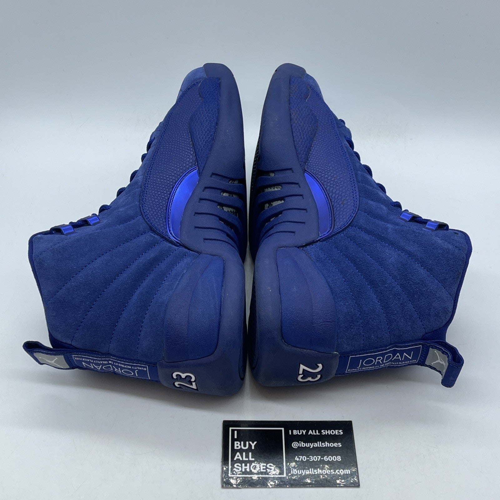 Size 9 - Air Jordan 12 Retro Deep Royal Suede Leather (130690-400)