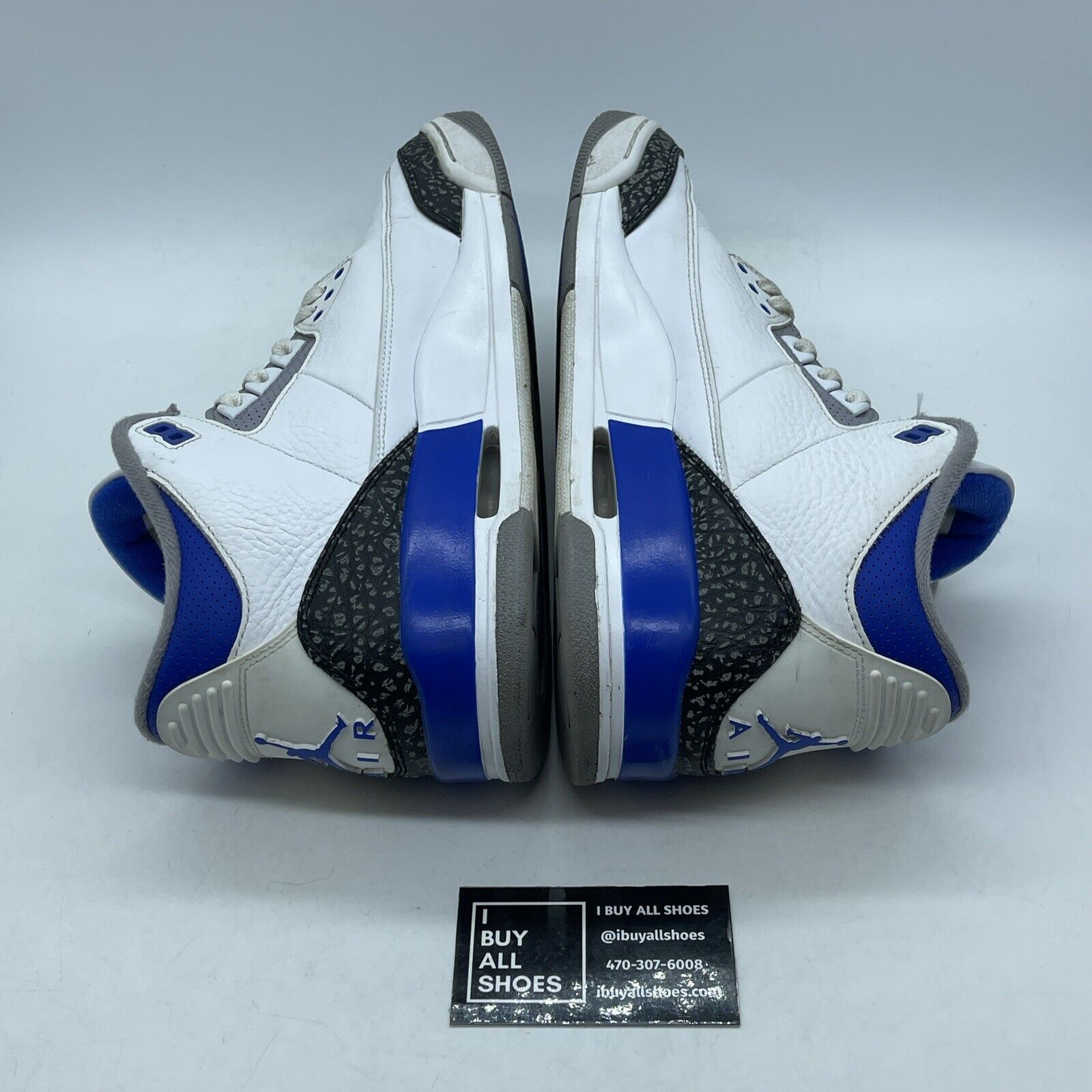 Size 11 - Jordan 3 Retro Mid Racer Blue White Grey Suede Leather (CT8532-145)