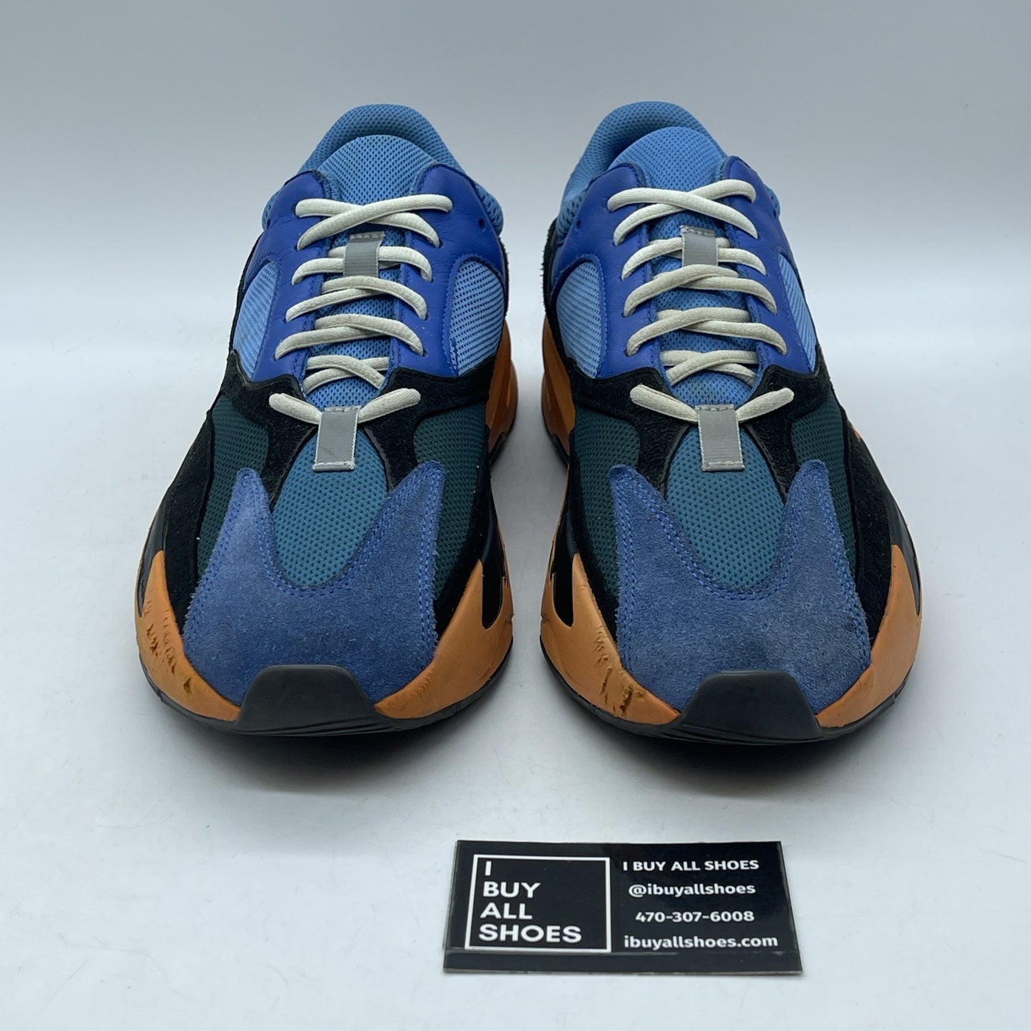 Size 12 - adidas Yeezy Boost 700 Bright Blue Black Green Suede (GZ0541)