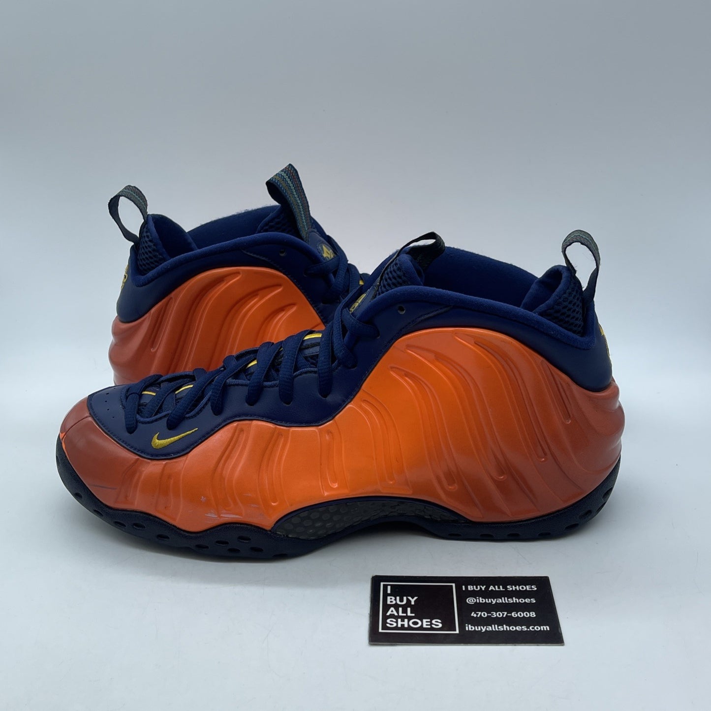 Size 11.5 - Nike Air Foamposite One Rugged Orange Blue Leather (CJ0303-400)