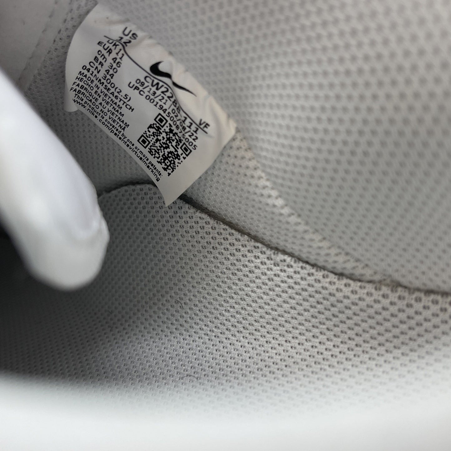 Size 12 - Nike Air Force 1 '07 Low Triple White Leather (CW2288-111)