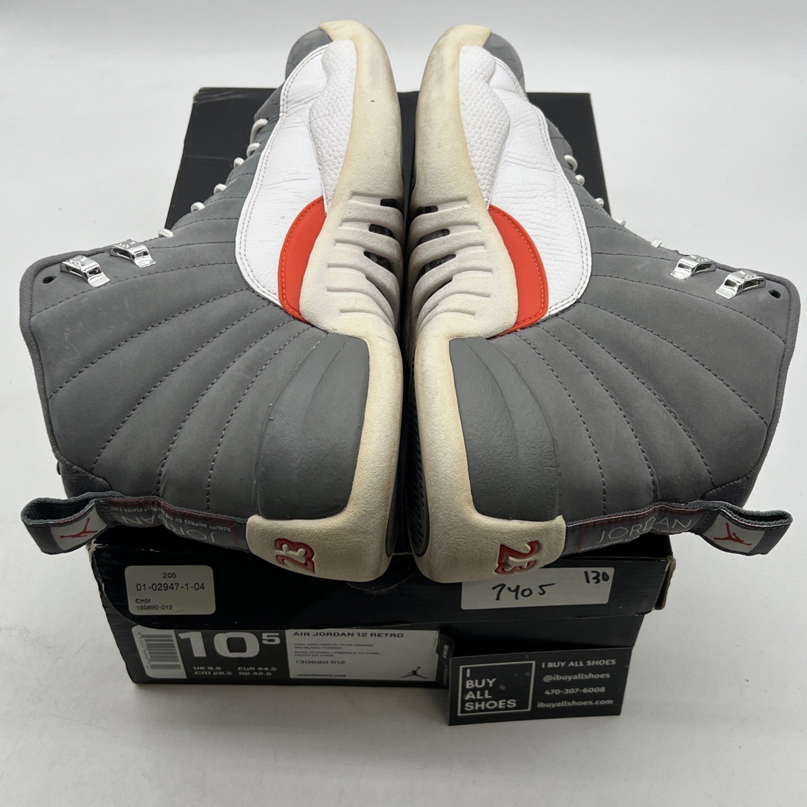 Size 10.5 - Air Jordan 12 Retro Cool Grey (130690-012)