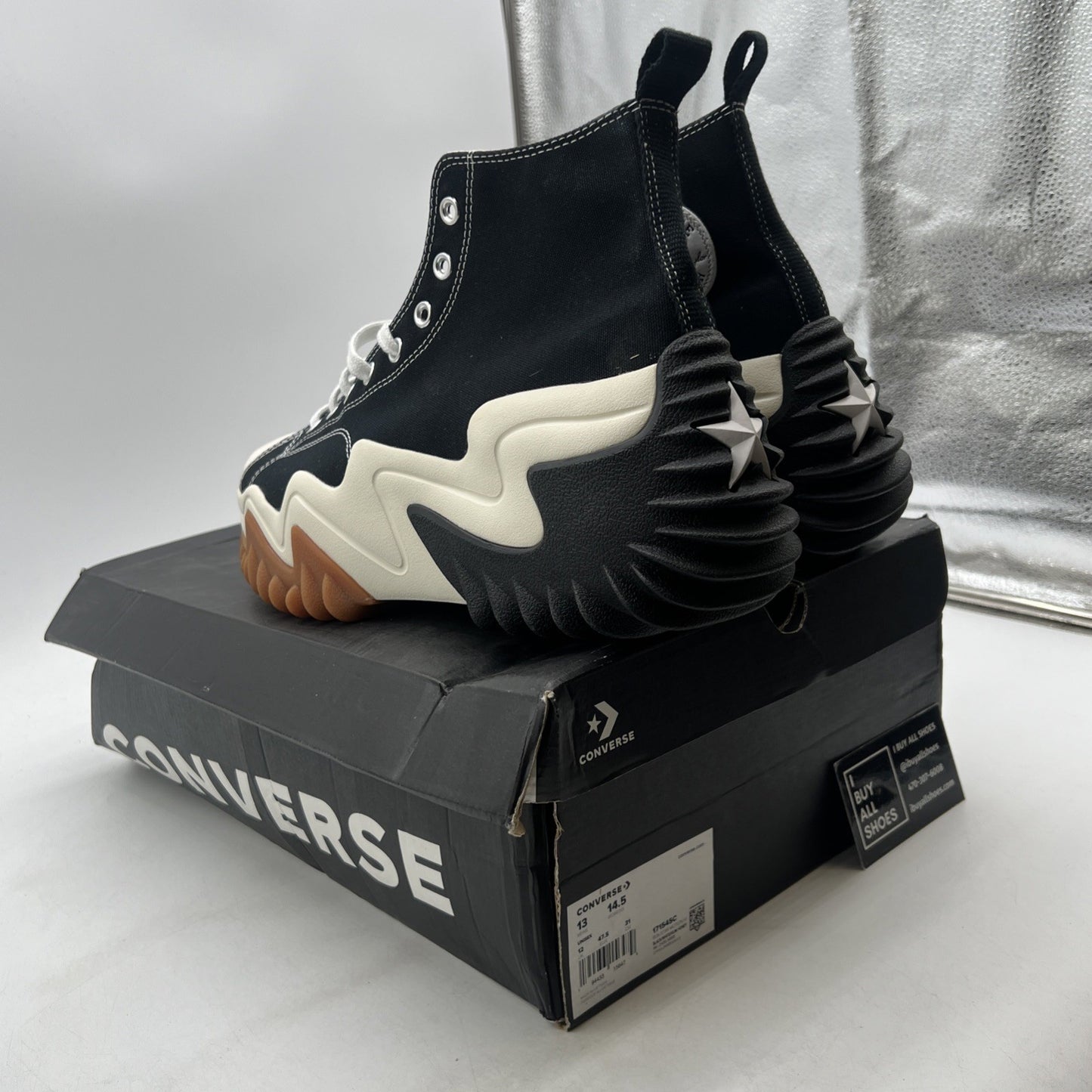 Size 13 - Converse Run Star Motion Black Gum Honey (171545C)