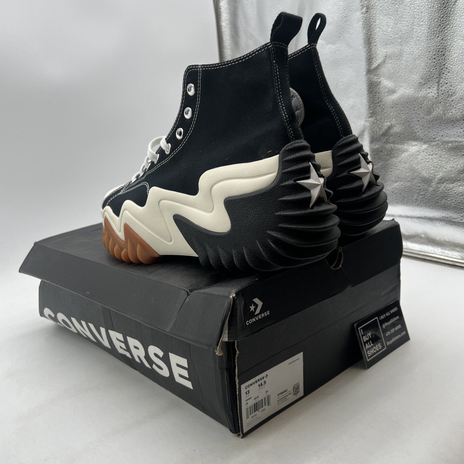Size 13 - Converse Run Star Motion Black Gum Honey (171545C)