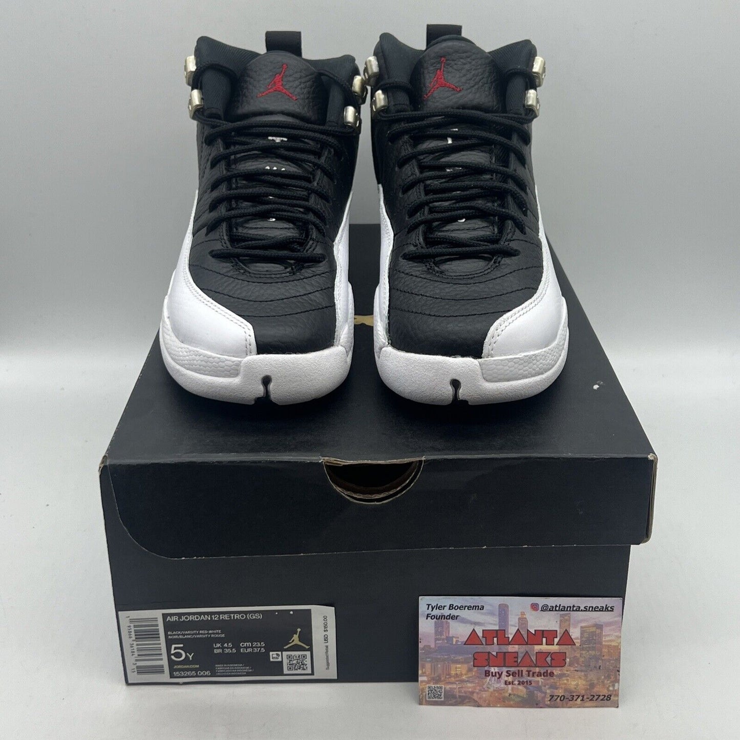 Size 5 - Jordan 12 Retro Mid Playoff Brand New Og All