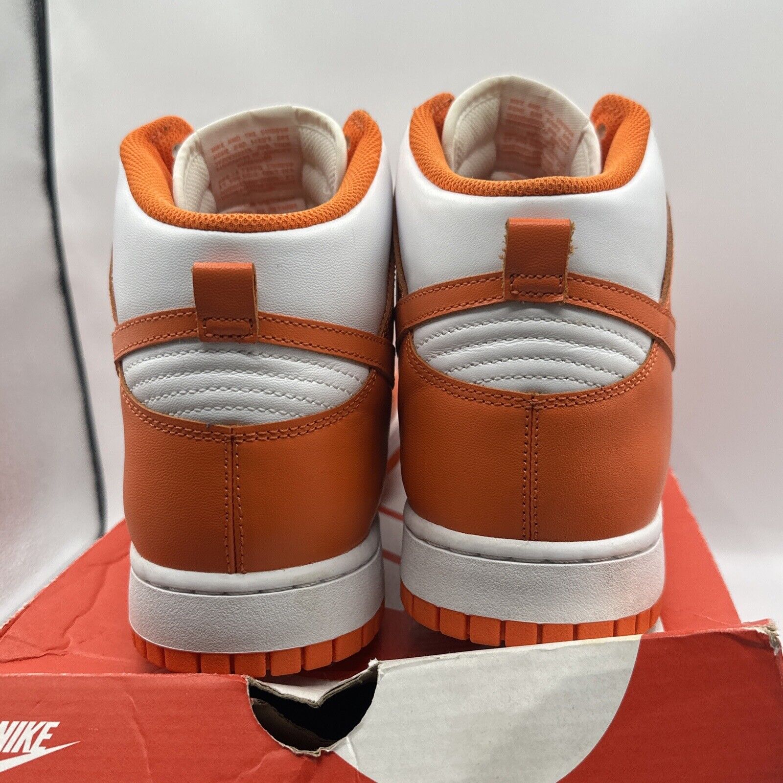 Size 13 - Nike Dunk High SP Syracuse 2021 White Orange College Icy Ships Asap.