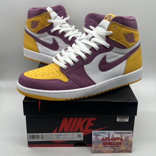 Size 12 - Jordan 1 Retro High OG Brotherhood 2022 Brand New Og All Yellow White