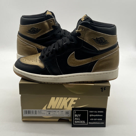 Size 8 - Air Jordan 1 Retro OG High Black Gold (DZ5485-071)