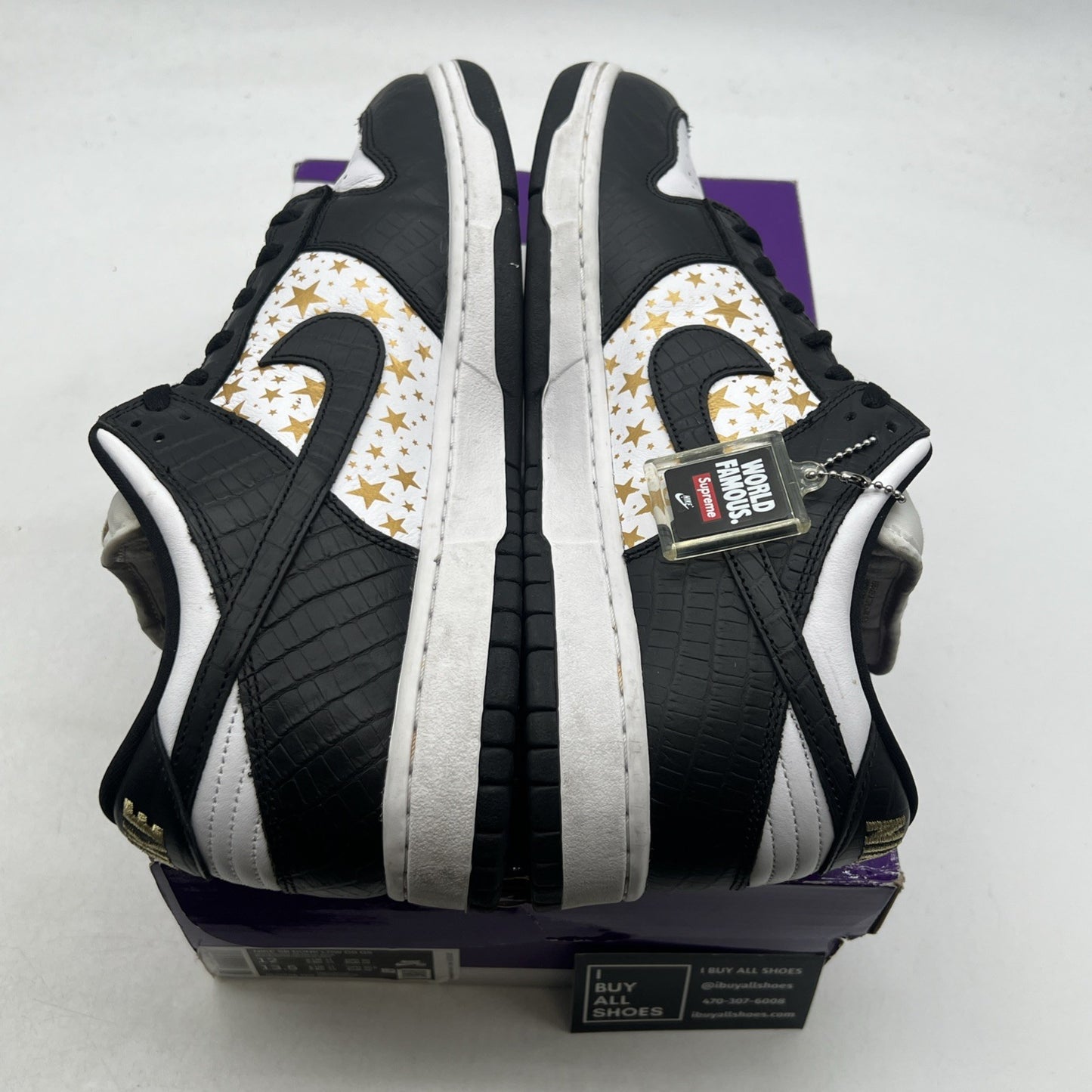 Size 12 - Nike SB Dunk Low Supreme Stars Black 2021 (DH3228-102)