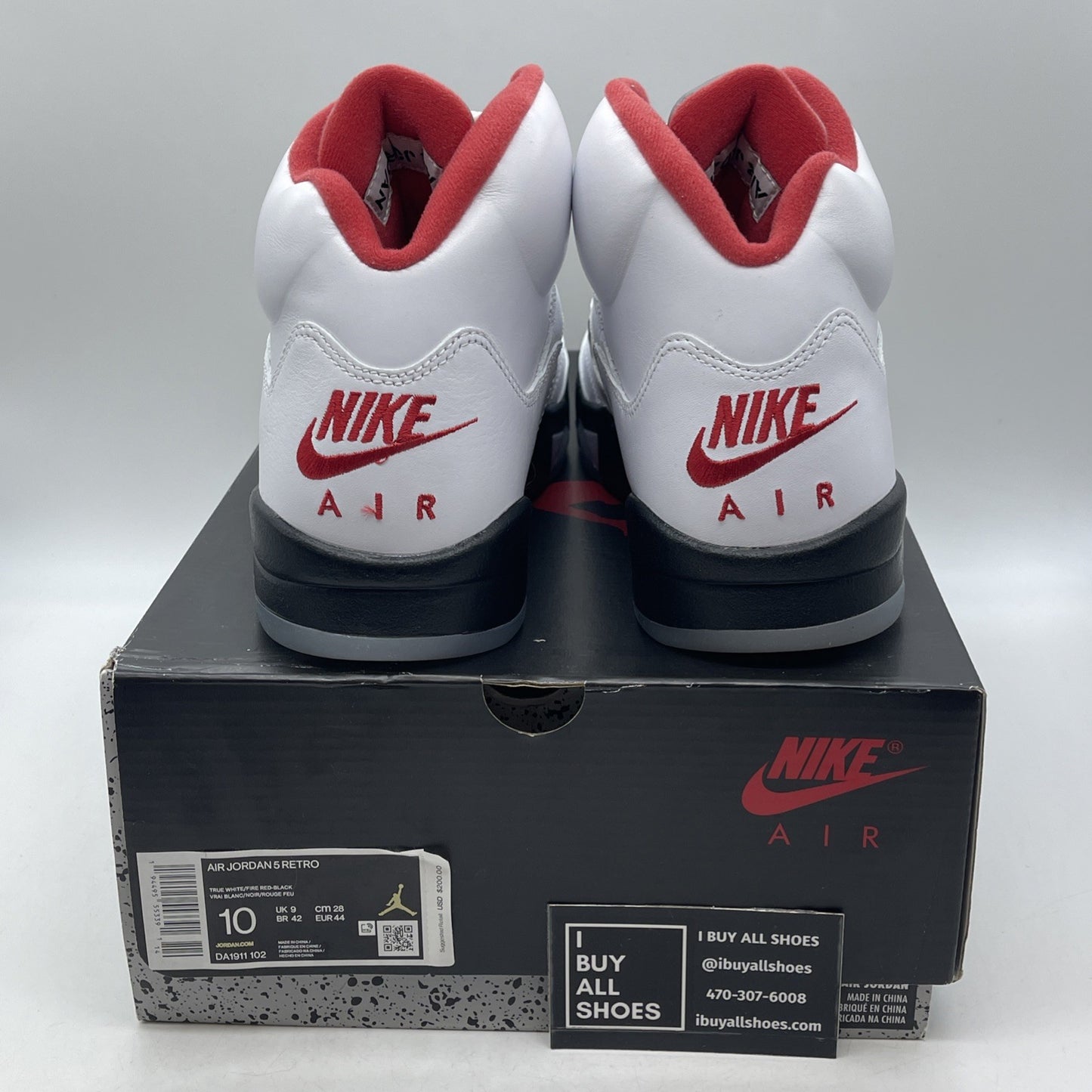 Size 10 - Air Jordan 5 Retro Mid Fire Red (DA1911-102)