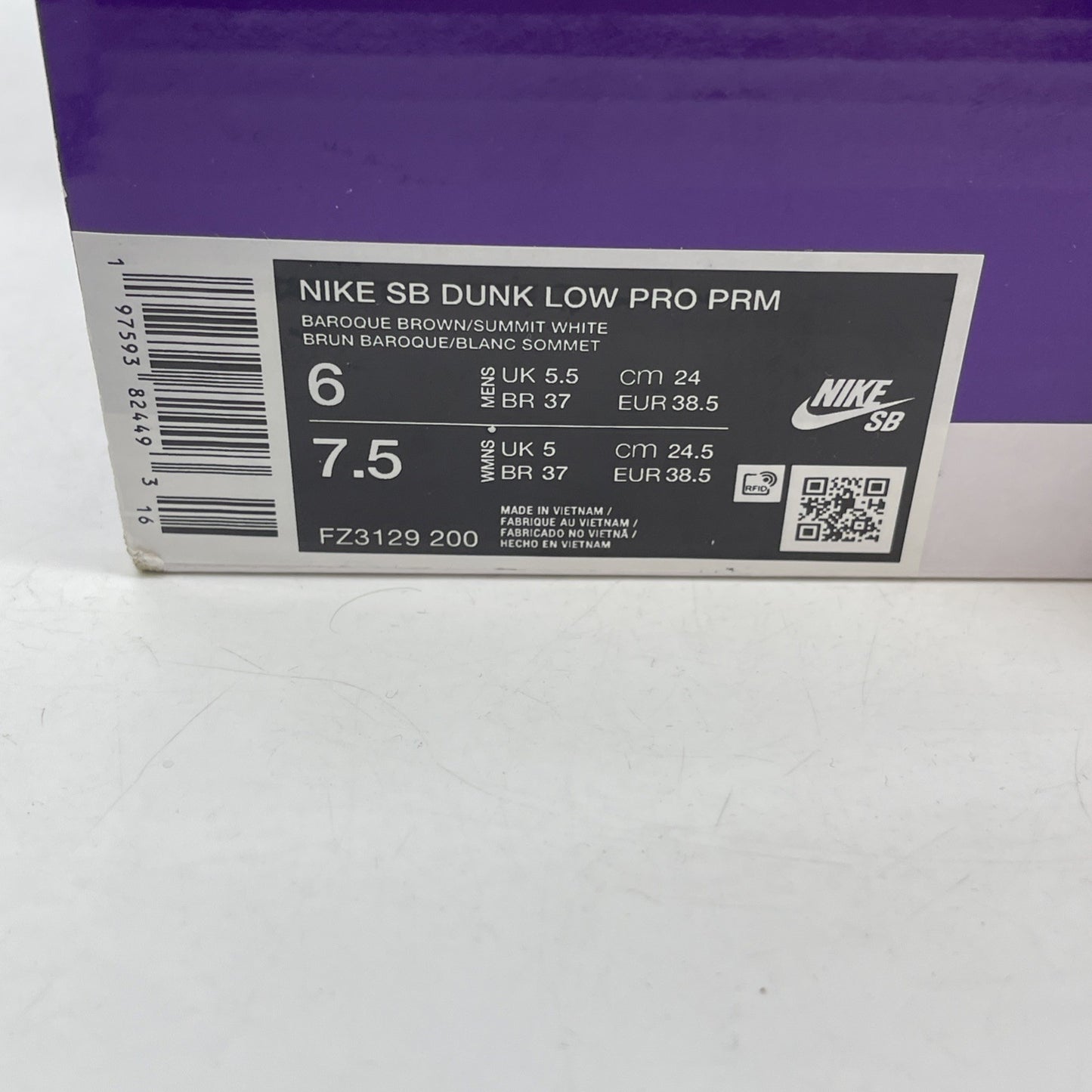 Size 6 - Nike Dunk SB Low Big Money Savings Brown Black Suede (FZ3129-200)