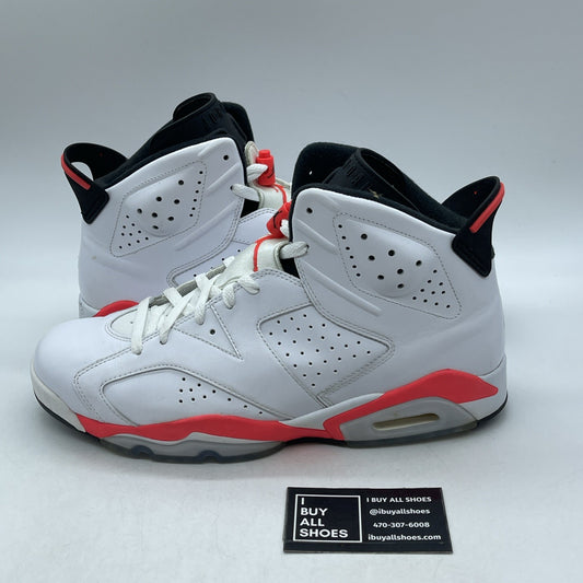 Size 11.5 - Air Jordan 6 Retro 2014 White Infrared (384664-123)