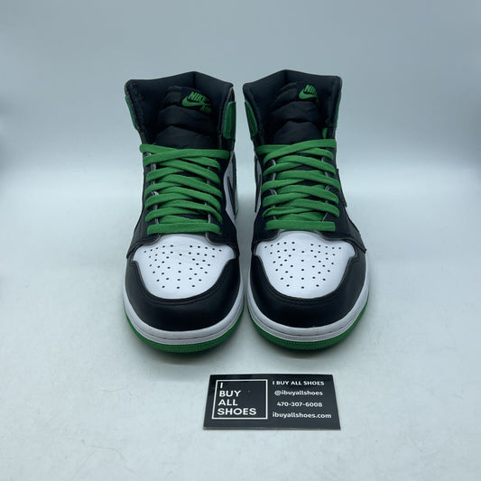 Size 9 - Air Jordan 1 Retro OG High Lucky Green White Black Leather (DZ5485-031)