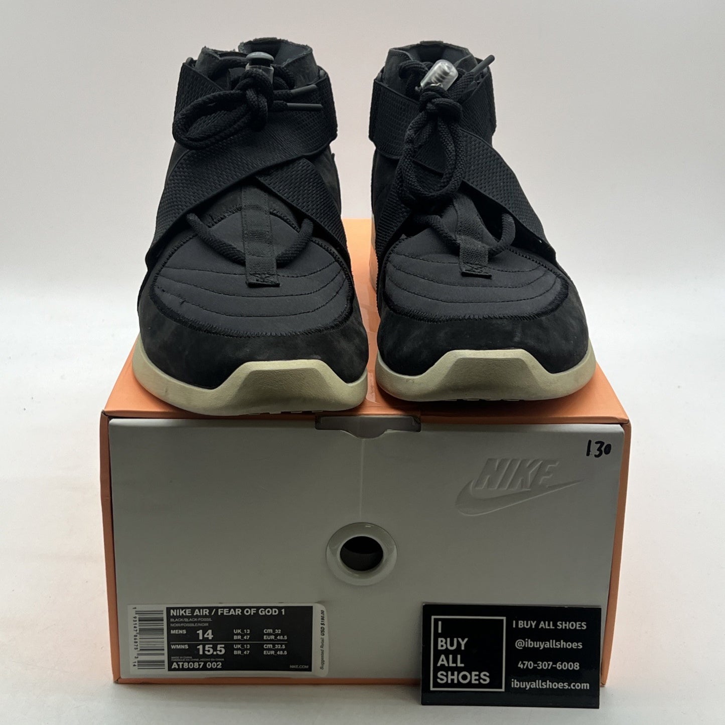 Size 14 - Nike Air Fear Of God Raid Black (AT8087-002)