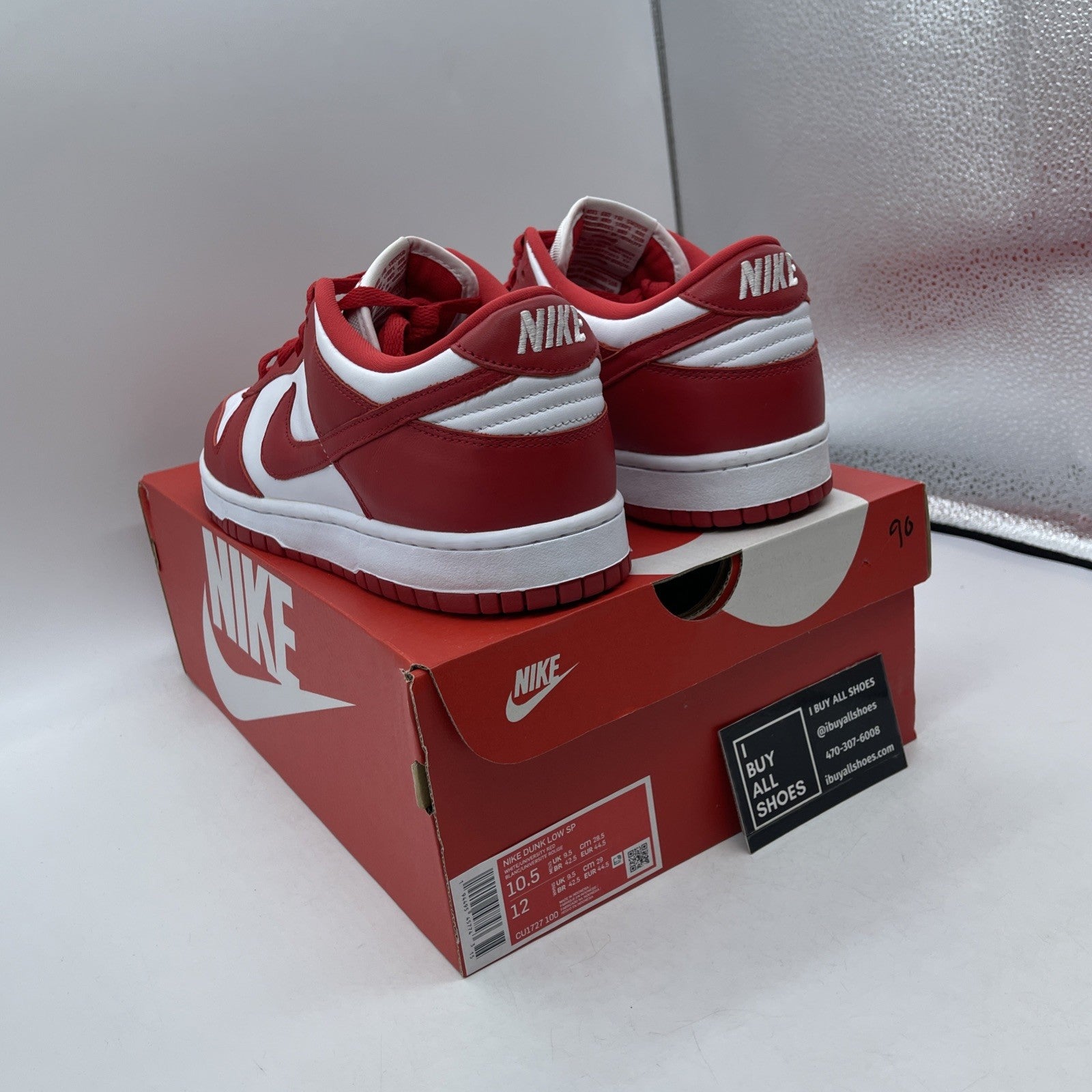 Size 10.5 - Nike Dunk Retro SP 2020 Low St. John's White Leather (CU1727-100)