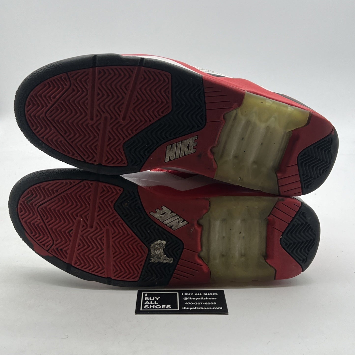 Size 13 - Nike Air Force 180 White University Red (310095-106)