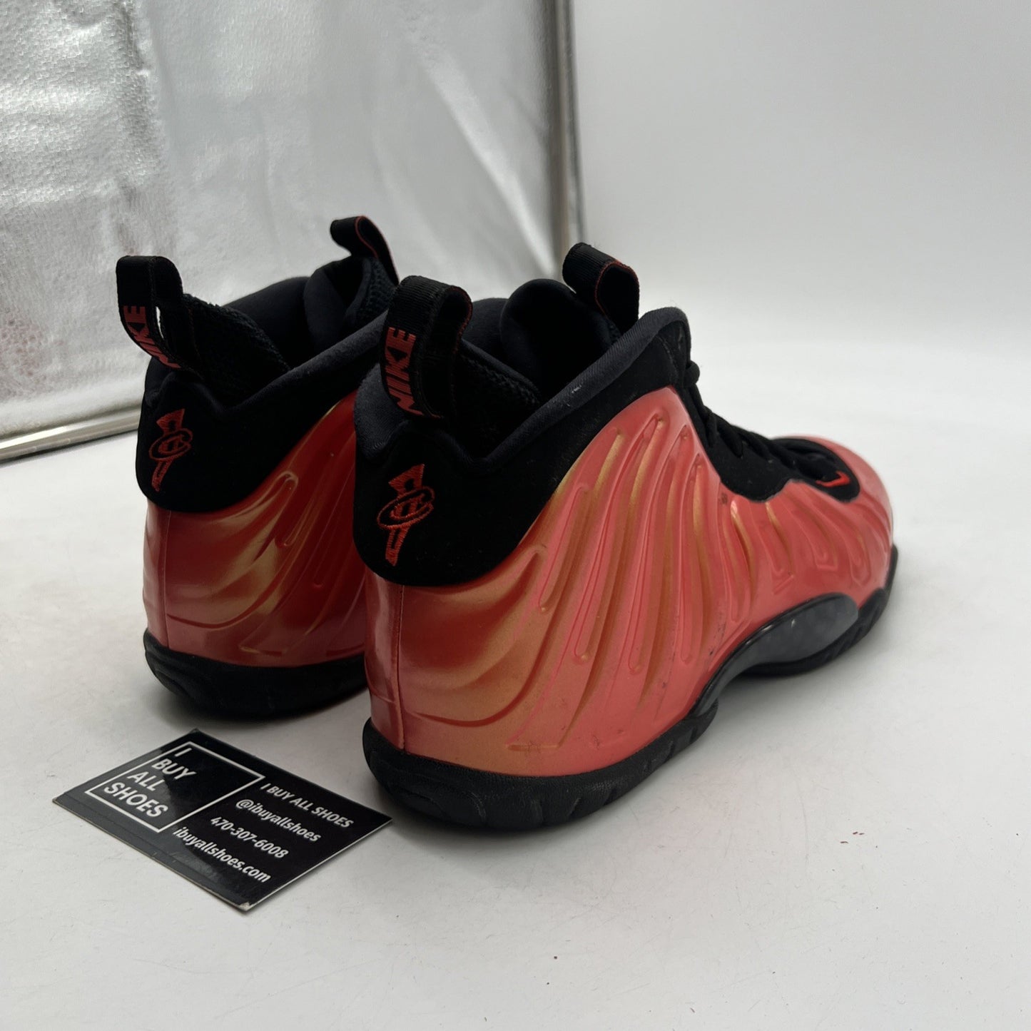 Size 6.5Y - NIKE LITTLE POSITE ONE (GS) "HABANERO RED" (644791-603)