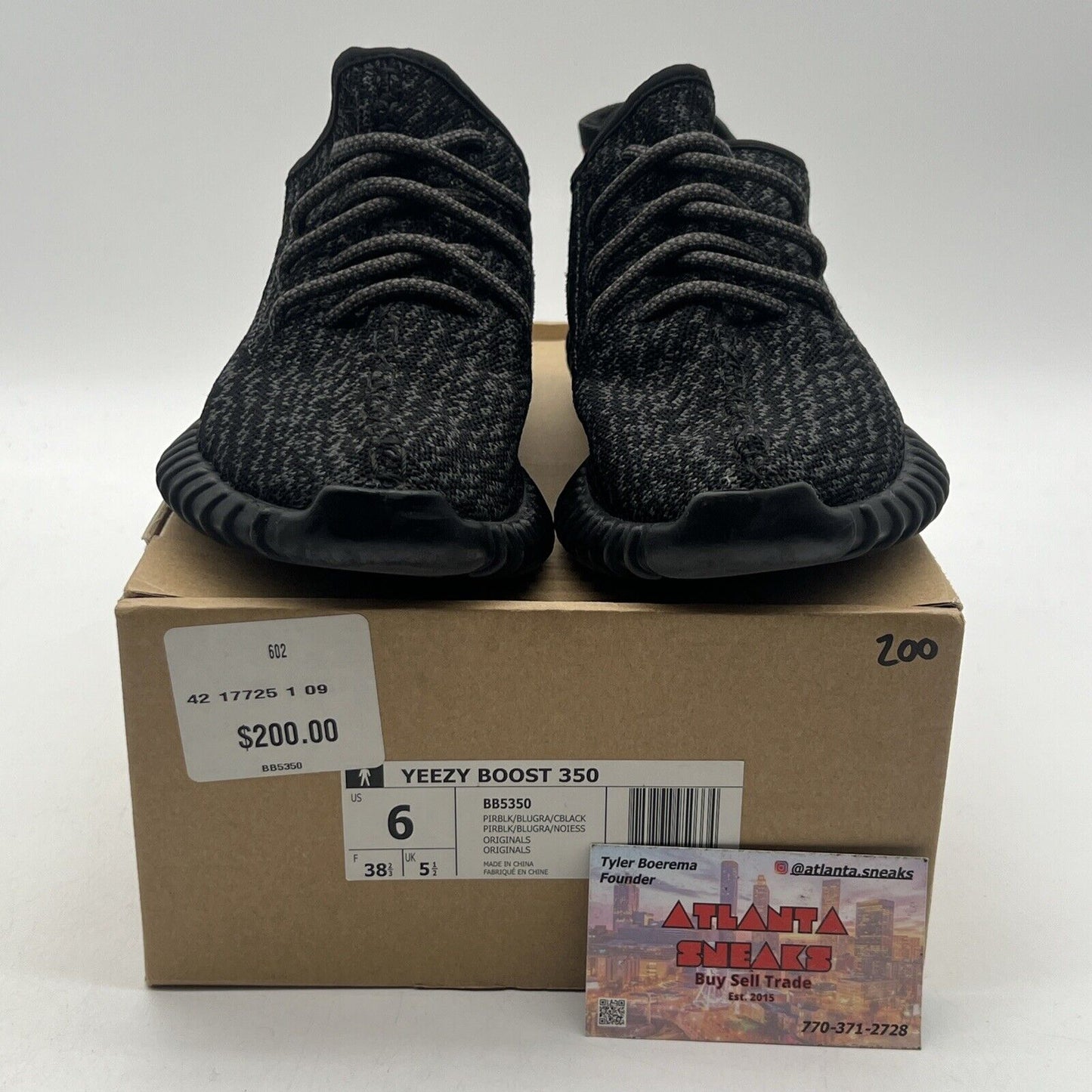 Size 6 - adidas Yeezy Boost 350 2016 Pirate Black Red (BB5350)