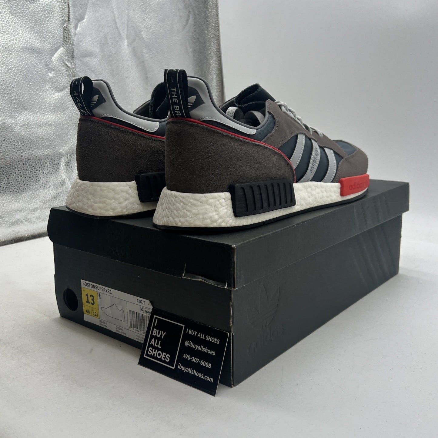Size 13 - Adidas Boston Super R1 Cool Grey (G26776)