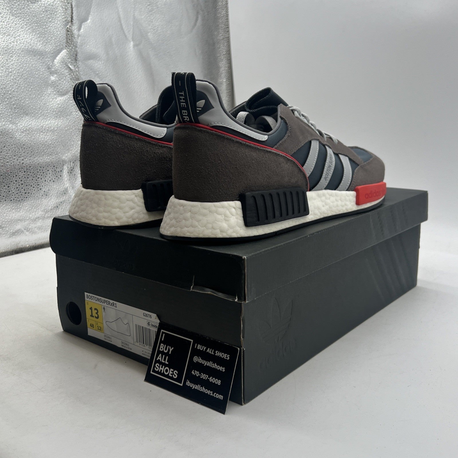 Size 13 - Adidas Boston Super R1 Cool Grey (G26776)