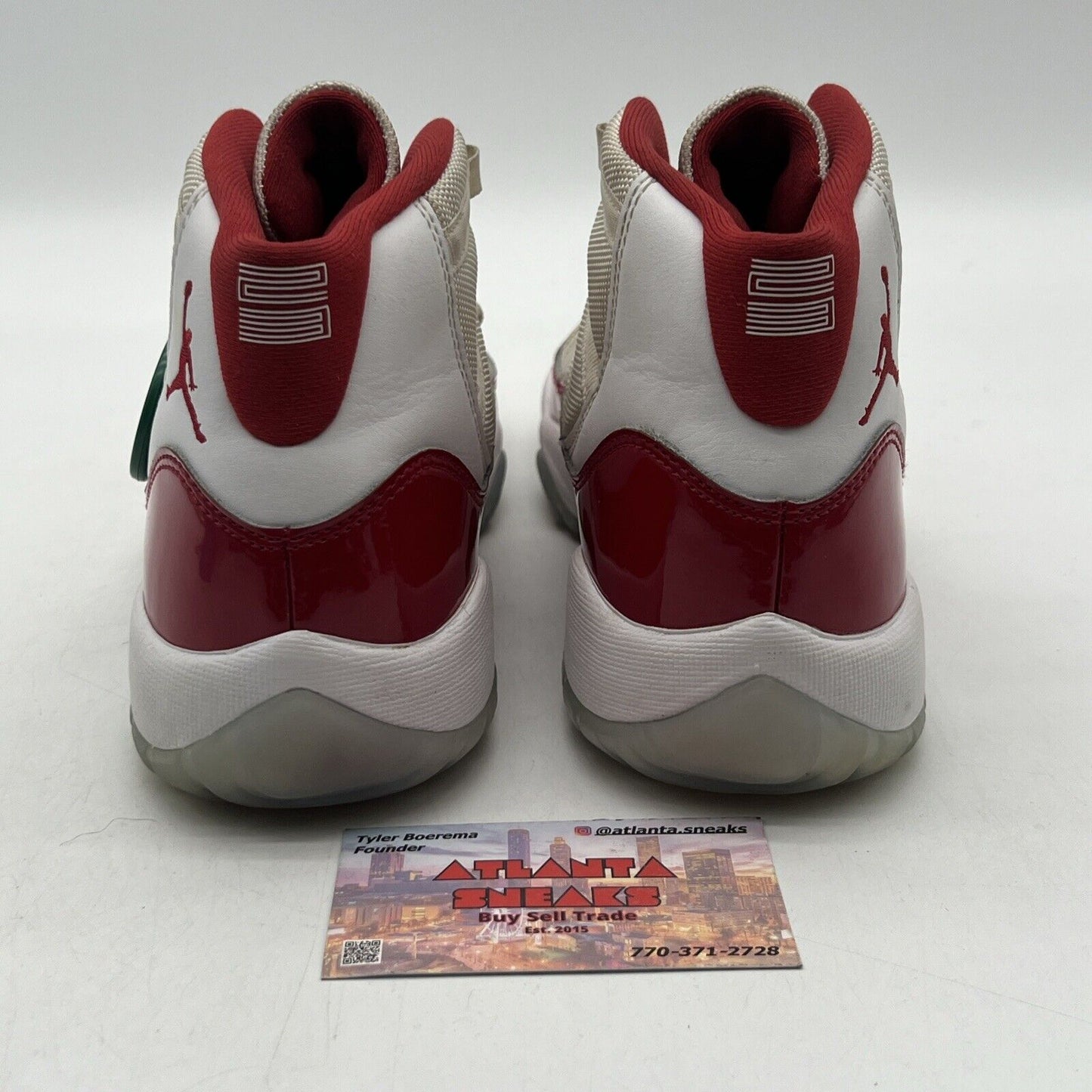 Size 7 - Jordan 11 Retro High Cherry White Leather Red (378038-116)