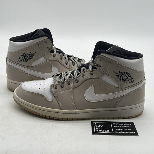 Size 10.5 - Air Jordan 1 Mid Desert Sand (554724-047)