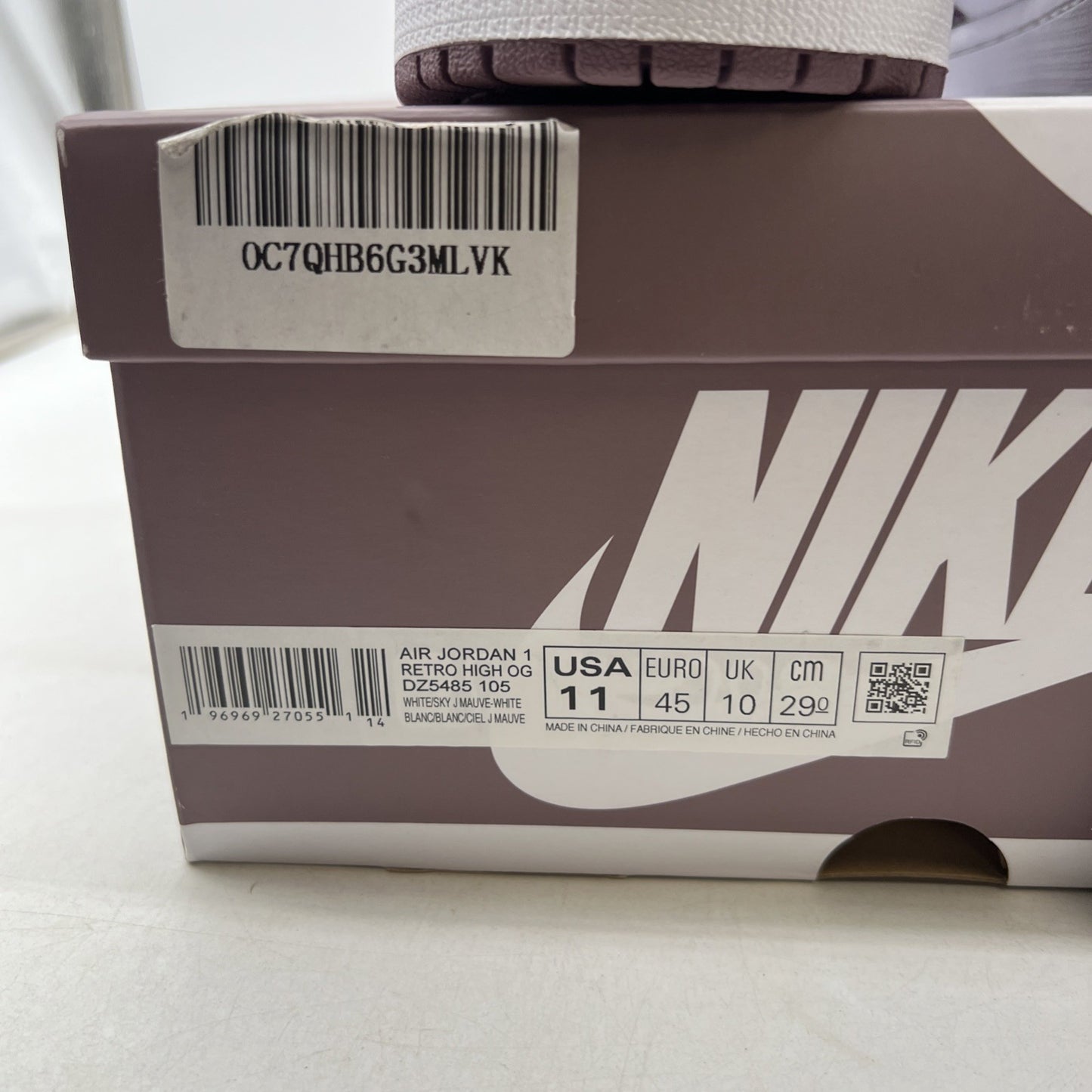 Size 11 - Air Jordan 1 Retro OG High Mauve (DZ5485-105)
