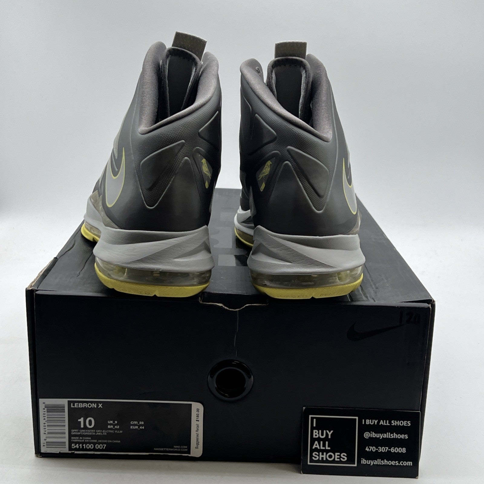 Size 10 - Nike LeBron 10 Yellow Diamond (541100-007)