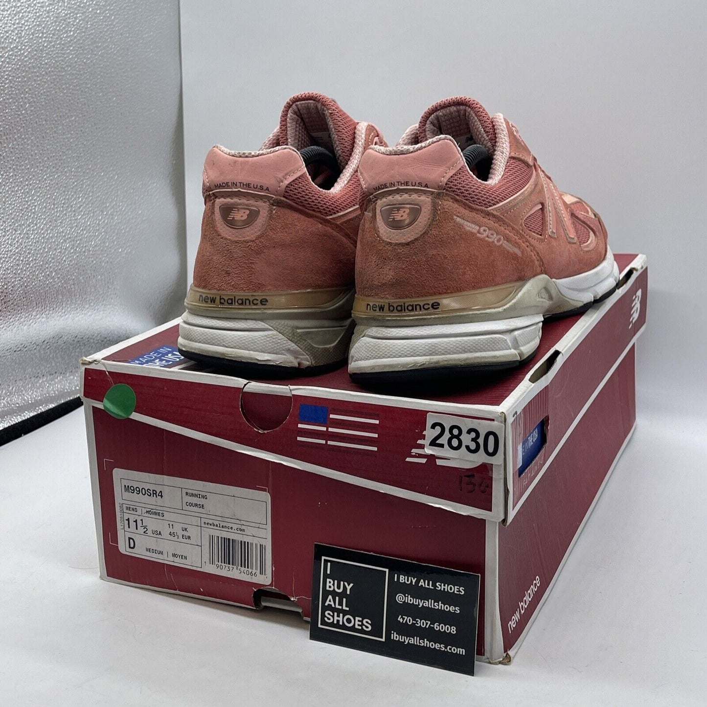 Size 11.5 - New Balance 990v4 Made in USA Sunrise Rose Suede (M990SR4)