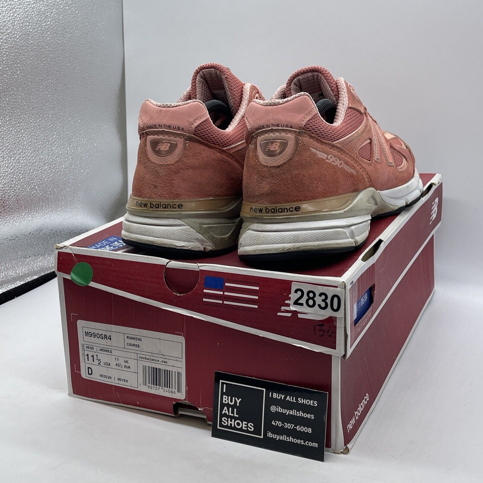 Size 11.5 - New Balance 990v4 Made in USA Sunrise Rose Suede (M990SR4)