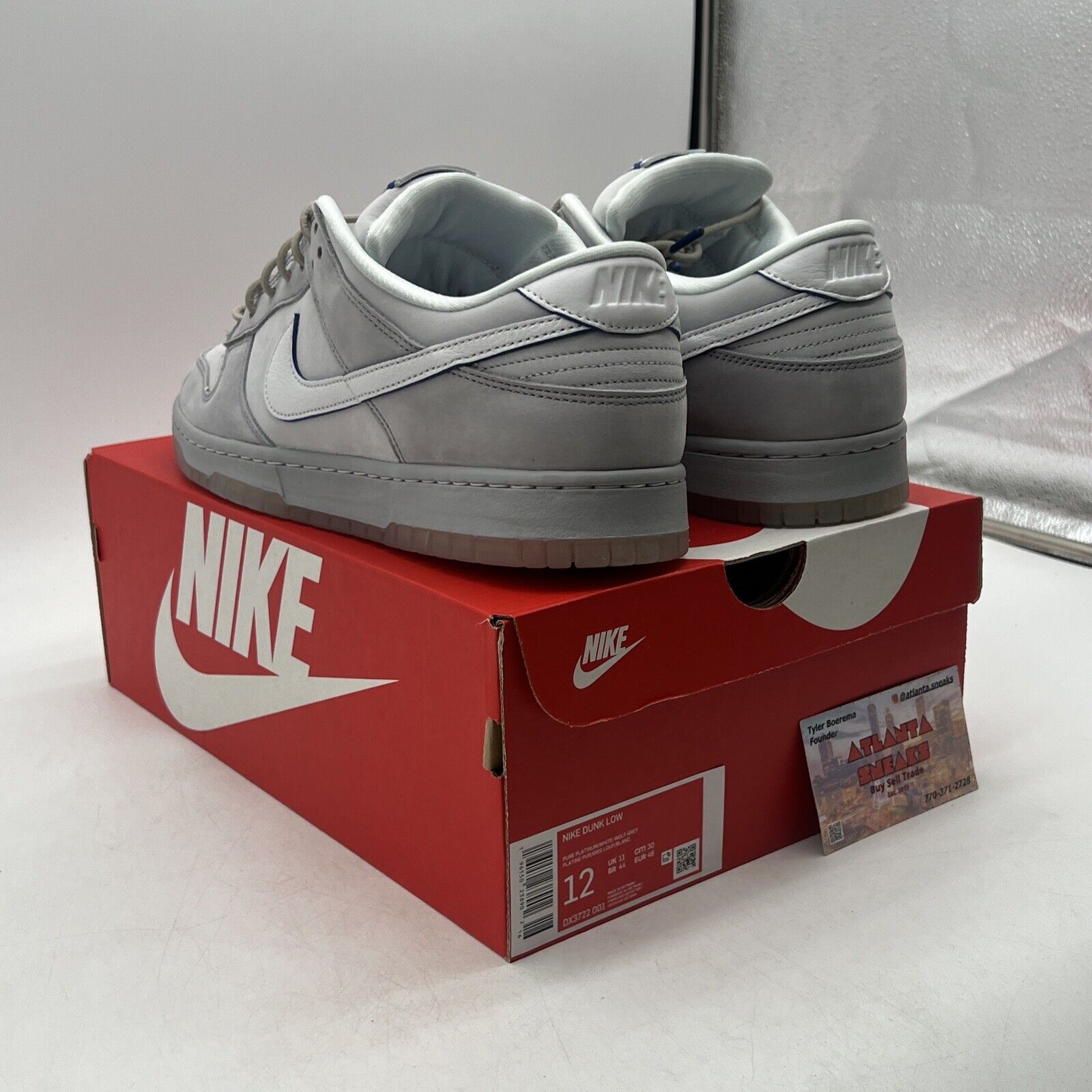 Size 12 - Nike Dunk Low Wolf Grey Pure Platinum (DX3722-001)