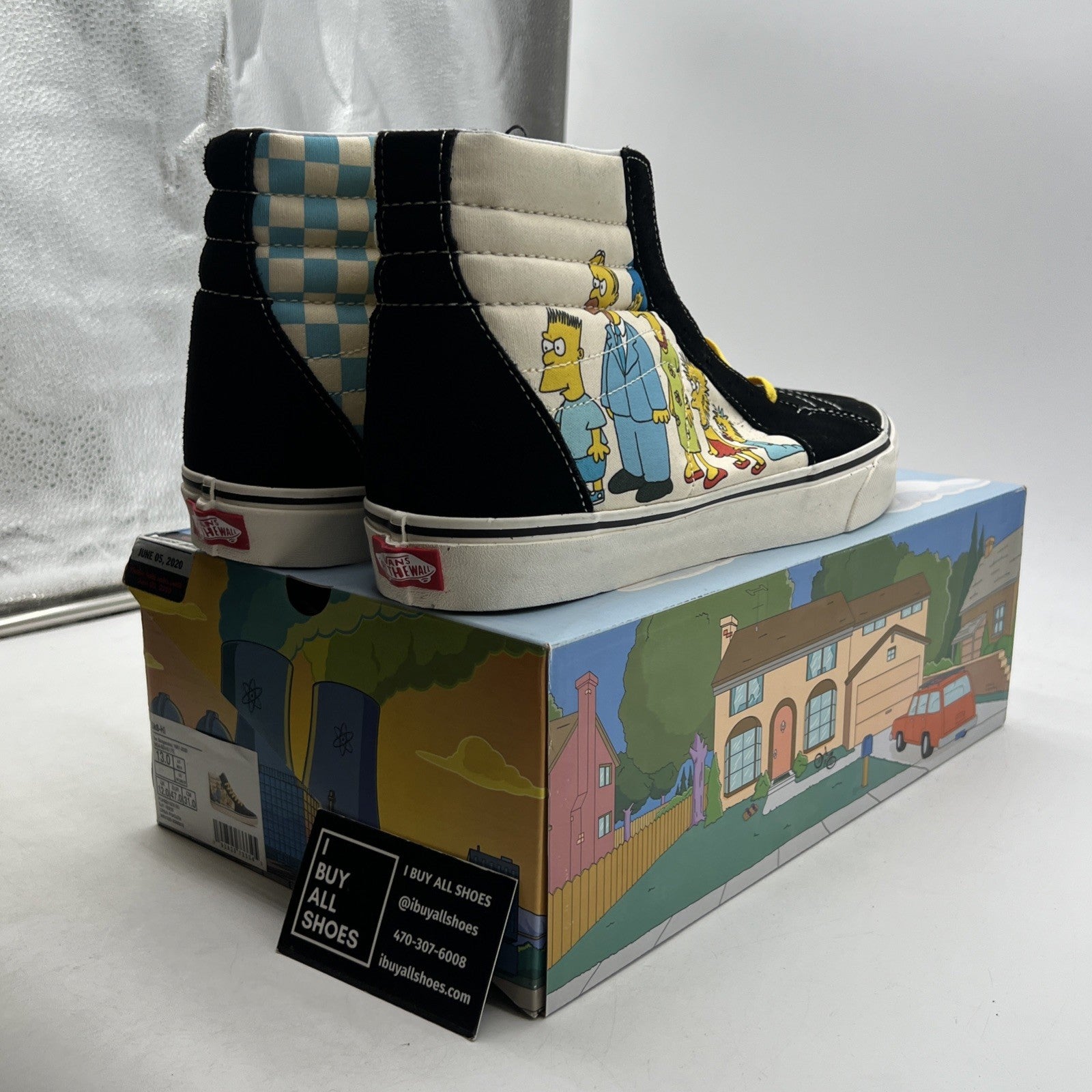 Size 13 - Vans X Simpsons Sk8 High (VN0A4BV617E)