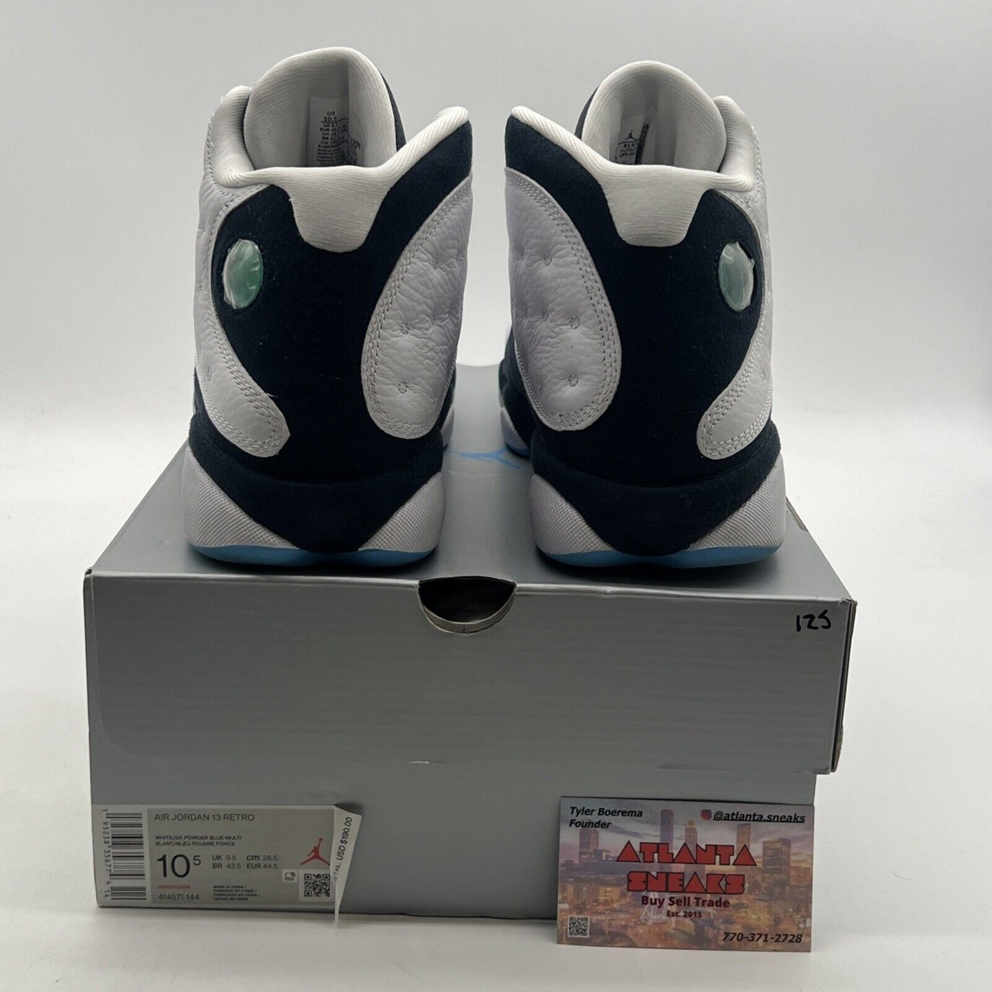 Size 10.5 - Air Jordan 13 Retro Obsidian (414571-144)