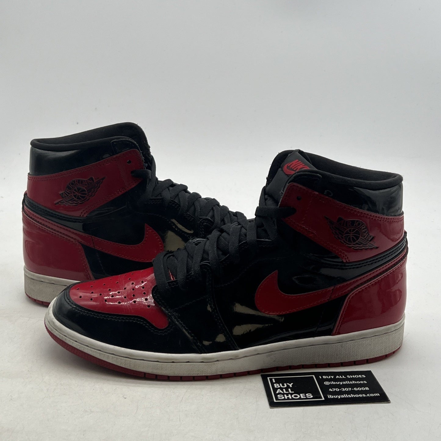 Size 11 - Air Jordan 1 Retro OG High Patent Bred (555088-063)
